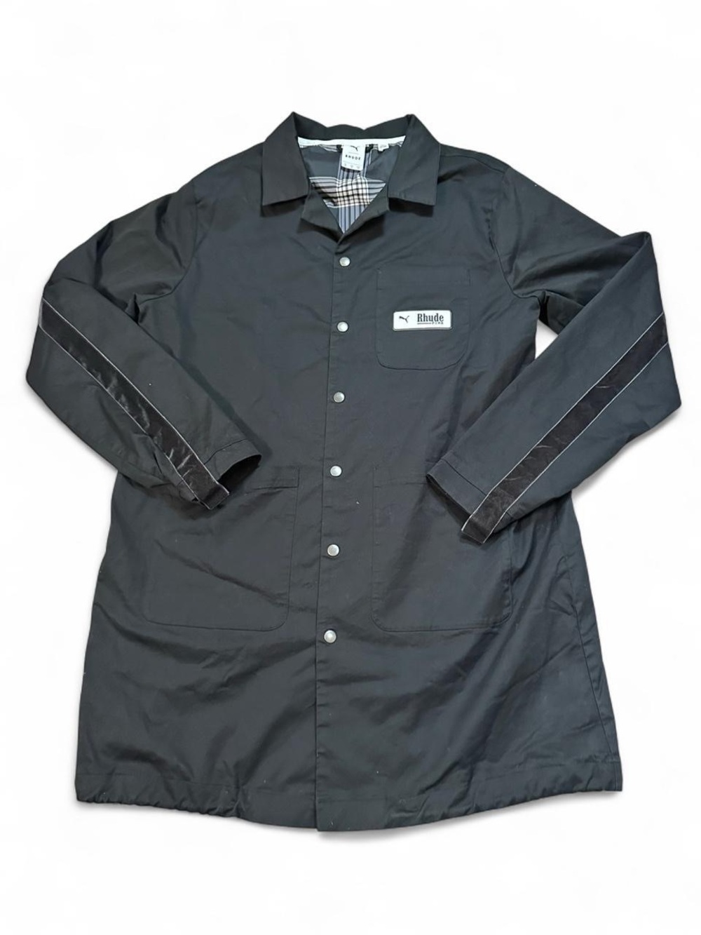 Rhude x Puma Collaboration Men’s Black Button Up Jacket Size Medium